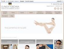 Tablet Screenshot of clinicatoscana.com